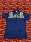 Men’s VTG 70’s Nat Nast Creation Collar Shirt Navy 1/4 Zip True Vintage Ohio S