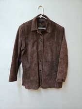 Jason Kole Leather Suede Jacket Large Brown