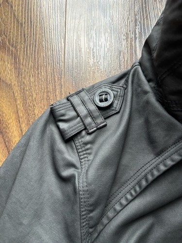 Superdry UK (M) Double Black Label Black Waxed Jacket Chest 34” BNWOT RRP £159 - Picture 3 of 23