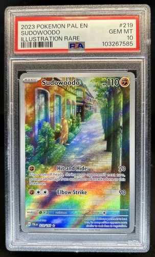 2023 Pokemon SV Paldea Evolved Sudowoodo Illustration Rare #219/193 PSA 10