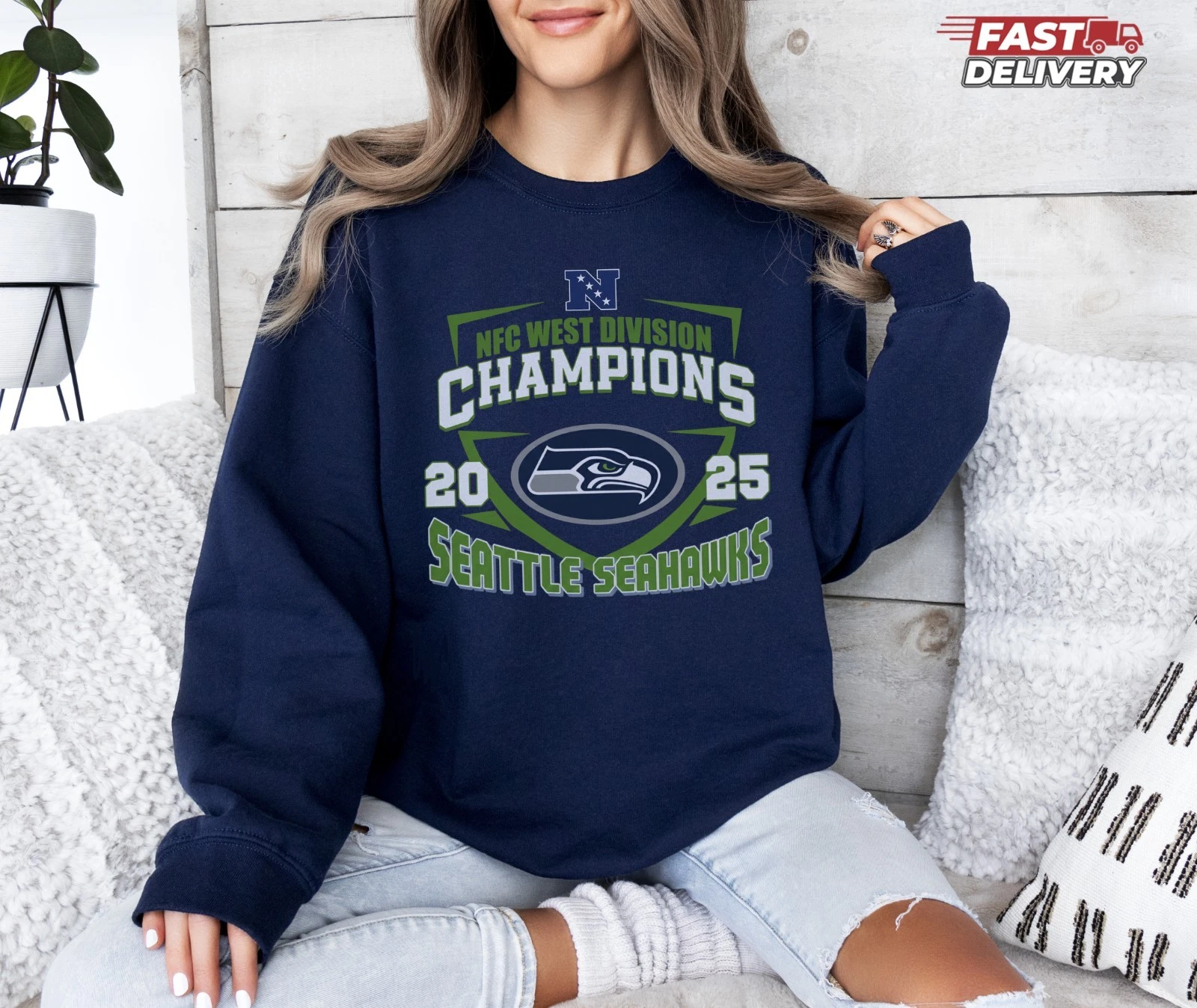 Seattle Seahawks NFC West Champions 2025 Sweatshirt