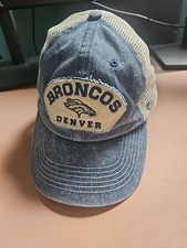 47 Clean Up Hat Denver Broncos Adjustable Snapback Cap Blue White NFL OSFA