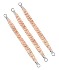 3PCS Automotive Ground Strap,Heavy Duty Engine Braided Copper Ground 