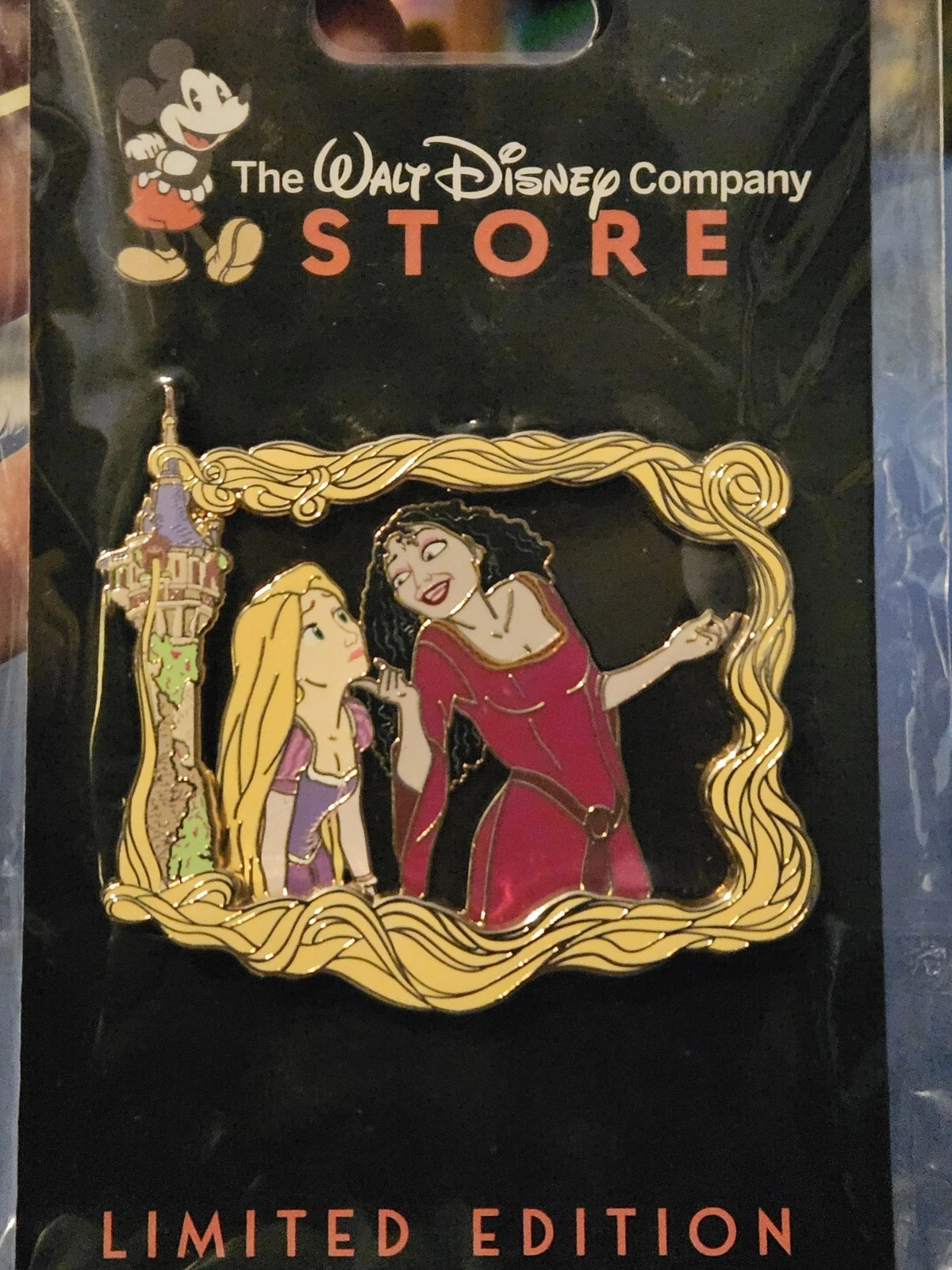Disney Pin DEC Tangled LE 250 15th Anniversary Mother Gothel & Rapunzel