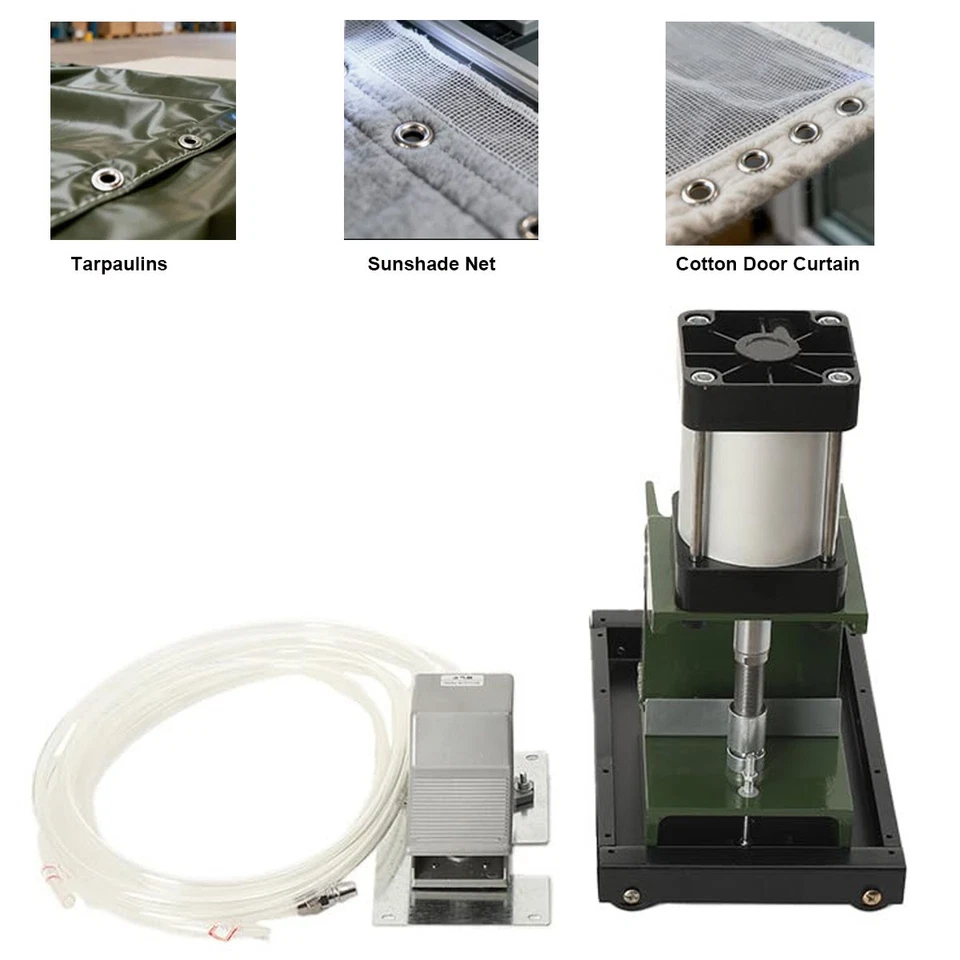 Punzonadora neumática con hebilla ojal ojal máquina de prensa con interruptor de pie Foto 2 de 4