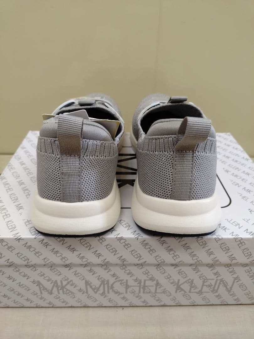 MK MICHEL KLEIN Women's Wide Sneakers 22.5cm Gray Mint Free Shipping