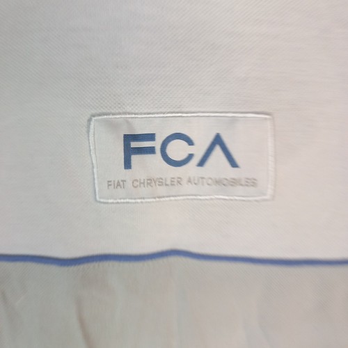 FCA FIAT CHRYSLER AUTOMOBILES WORKWEAR POLO XXL BIANCO E GRIGIO MANICA CORTA RAR - Picture 18 of 20