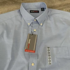 Roundtree Yorke Travel Smart Shirt Mens Big 2XB Long Sleeve Button Easy Care NEW