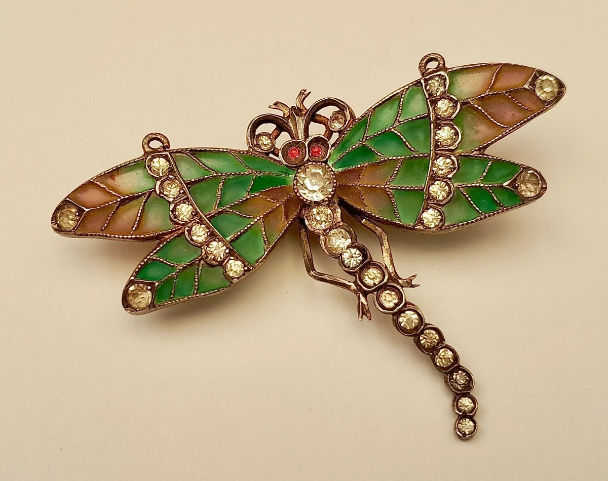 superbe broche en métal argenté avec camée début 1900 | UK