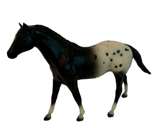 Breyer Horse BMC Stock Horse Mare Black White Blanket 4” x 6” Appaloosa 1980 VTG - Picture 4 of 8