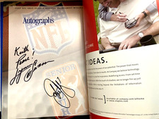 Lynn Swann Pittsburgh Steelers/John Elway Auto @ NFL Golf Classic NJ