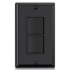 Decorator Double Rocker Light Switch Two Single Pole Electrical Paddle Switc