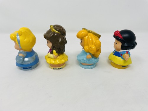 Lot 4 Fisher-Price Little People Disney Princess - Cinderella, Belle, Snow White - Picture 2 of 4