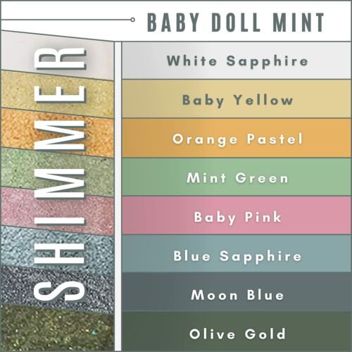 Mineral Makeup By Giselle Baby Doll Mint 8 Stack Eyeshadow - Picture 2 of 9