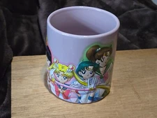 Sailor Moon Just Funky Coffee/Tea Mug ~ Toei Animation ~ White/Pink-RARE