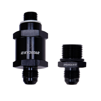 M12x1.5MM 6AN One Way Check Valve +Inlet AN6 Fitting For Bosch 044 Fuel Pump US