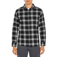 Eddie Bauer Men's Bristol Flannel Shirt Size S Caviar Jackson Plaid