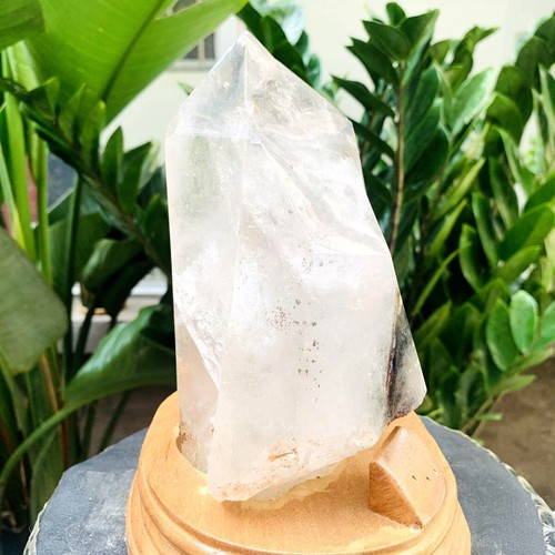 Muestra mineral de cristal de cuarzo fantasma verde natural de 5,41 lb Reik + soporte - Imagen 16 de 20