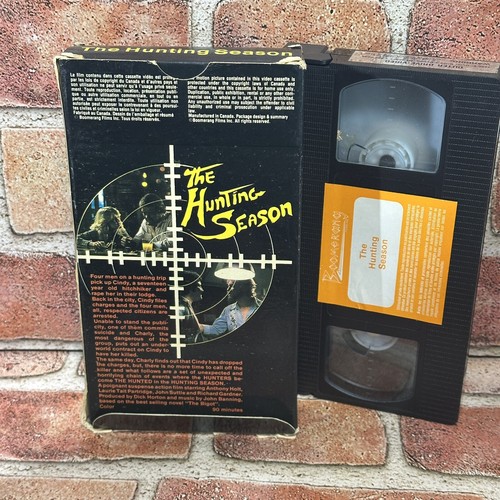 The Hunting Season VHS Tape Used Boomerang HTF RARE Full Flap Anthony Holt - Picture 2 of 3
