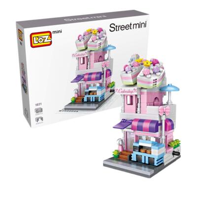 LOZ Street Mini Cake shop Kids Puzzle Mini Block Brick Toy w/Box
