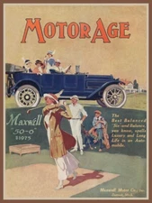 1913 Maxwell Automobile Art Deco Golf Theme NEW Metal Sign: 12x16" Ships Free