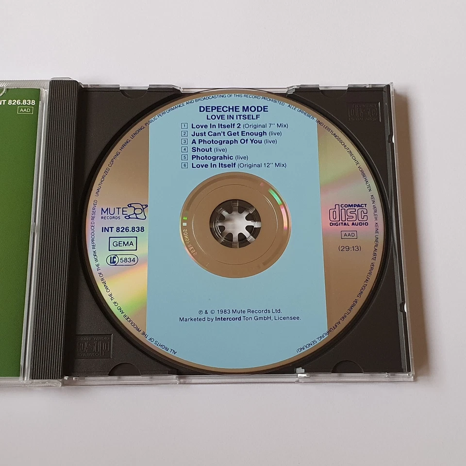 Depeche Mode Live Cover Fehldruck Intercord Repress 1996 EAN 7 Love In Itself - Bild 4 von 4