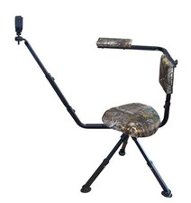 Schiessstuhl tarnfarben Ansitz Stuhl Zielstock Schusshilfe 360&deg; drehbar NEU !