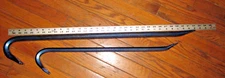 Wrecking Pry Bars:  32" Goose Neck & Stanley H1224 - 24"  Gooseneck Pry Bar