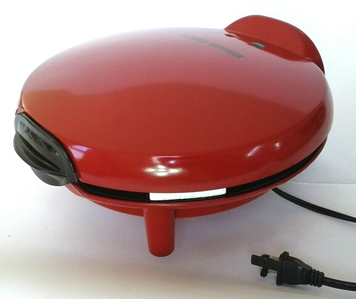 George Foreman Quesadilla Maker Electric Red 6 Servings 10in GFQ001