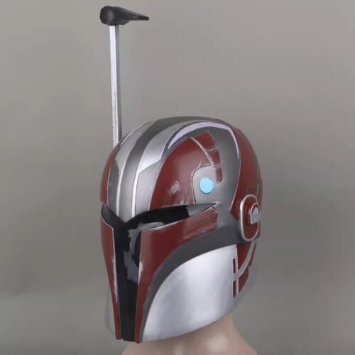 Movie Star Wars Ahsoka Sabine Wren Cosplay Helmet PVC Mask Wearable Headgear Cos - Picture 3 of 10