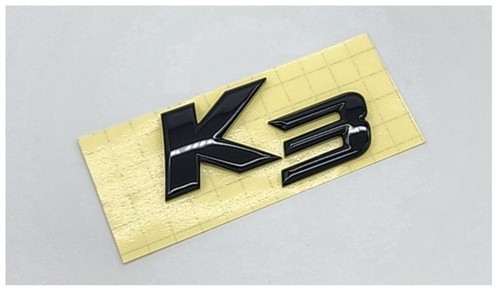 Hood Trunk K3 GT Letter Glossy Black Emblem For 21~2024+ Kia Cerato K3 Hatchback - Picture 14 of 28