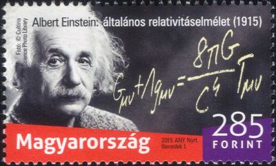 Hungary 2015 A. Einstein/Scientists/Space/Science/Mathematics/People 1v (n45156)