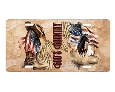 God's Country Decorative Front License Plate Car Accessory Vanity Plate