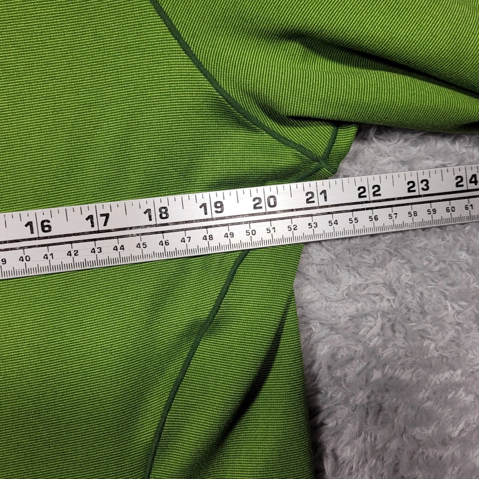 Camisa Koppen Mujer XL Verde 1/2 Cremallera Cuello Simulado Pullover Ropa Activa Manga Larga Foto 3 de 4