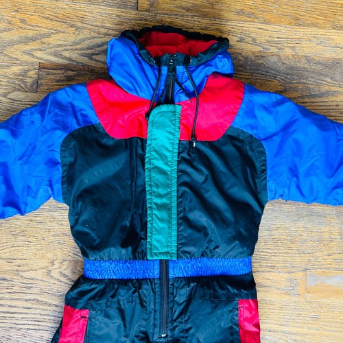 Raeurks One Piece Vintage Snowsuit Youth Kids Size M/5 As Is - Picture 3 of 10