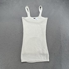 Gap Women's White Loose Knit Sleeveless Lined Dress  in Size XS NEW