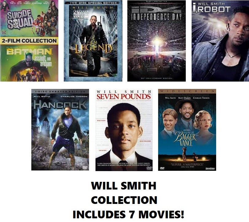 ホットトイズ　 Will Smith Independence day Will Smith 7 Film DVD Set: Independence Day/Hancock/I Robot