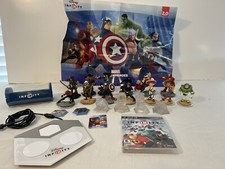 Lot Of 13 Assorted Disney Infinity Figures And 4 Crystalsportaldisc Holder