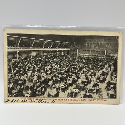 The Coliseum Garden - Concerts By Ferullo s Band Every Evening Postcard