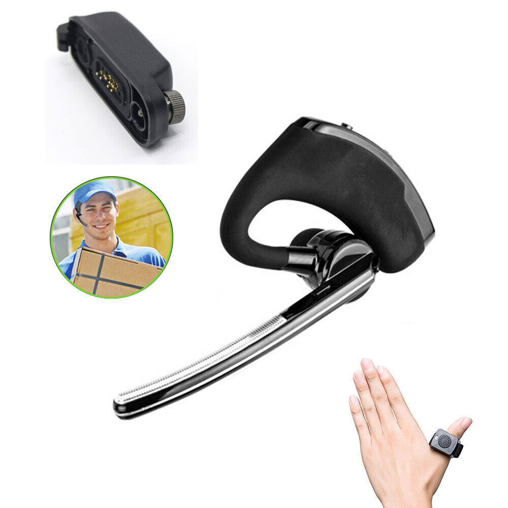 Wireless Bluetooth Headset RADIO Earpiece For Motorola APX6000XE