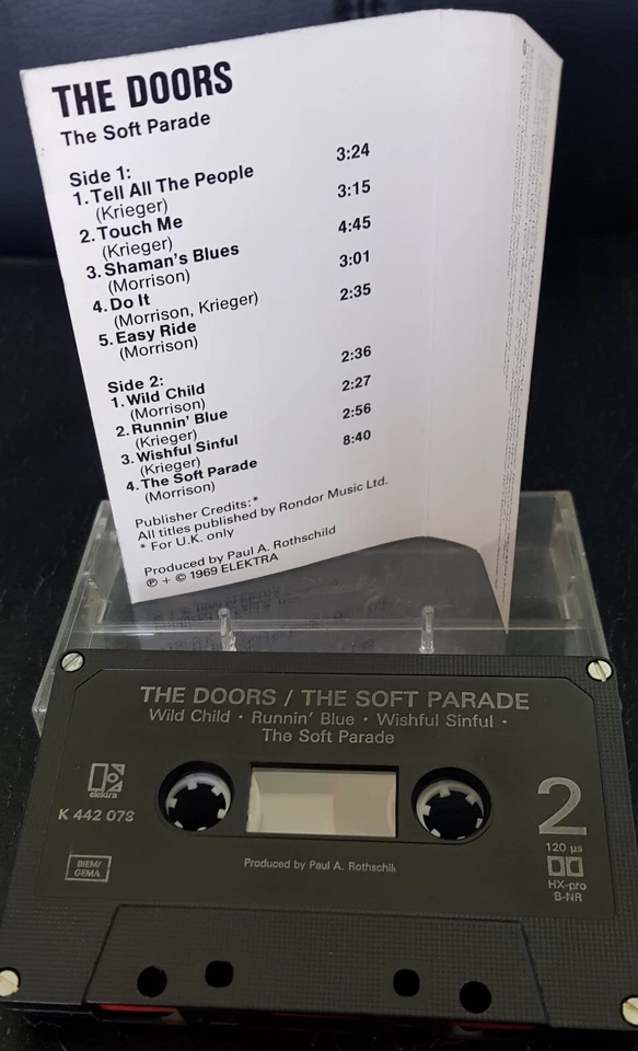 The Doors – The Soft Parade - reissue Europe cassette tape and cover excellent - Image 2 of 2