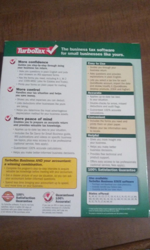 Turbotax 2005 Business (corporate) for Windows.  Not for Mac.  New.  Genuine. - Image 3 of 4