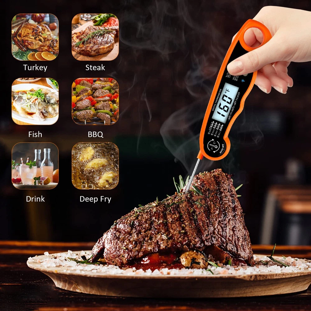 Meat Thermometer,Digital Food Thermometer for Kitchen, Cooking, Grilling, Tur... Meat Thermometer,Digital Food Thermometer for Kitchen, Cooking, Grilling, Tur...