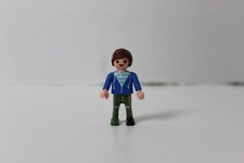 Playmobil Child Figure 1995 Blue Jacket Green Pants Green Shoe Black Shoe