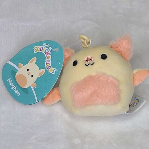 Squishmallows Meghan The Fruit Bat 3.5" Clip On Plush New With Tags - Picture 2 of 10
