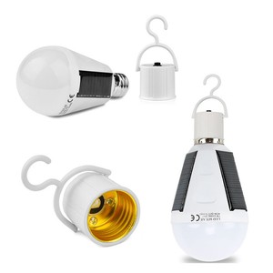 Lampe Led Solaire Ampoule E27 Lampe Exterieure Camping 12w Eclairage Luminaire Ebay