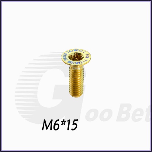 M6 x 12/15/20/25/30mm Titanium Bolt Torx Countersunk Screws TX30 Grade 5 Ti6Al4V - Picture 15 of 45