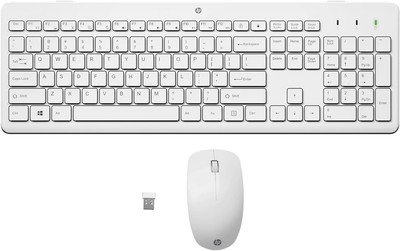 HP 230 Wireless Tastatur und Maus Combo | Leises UK-Layout | 1600 DPI | 2,4 GHz