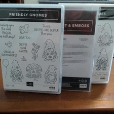 Stampin’ Up! FRIENDLY GNOMES KINDNESS GNOMES & DIES Mushroom House Winter Spring