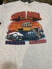 Vintage 90s Super Bowl Tshirt Mens L White XXXIII Denver Broncos Atlanta Falcons — photo 3
